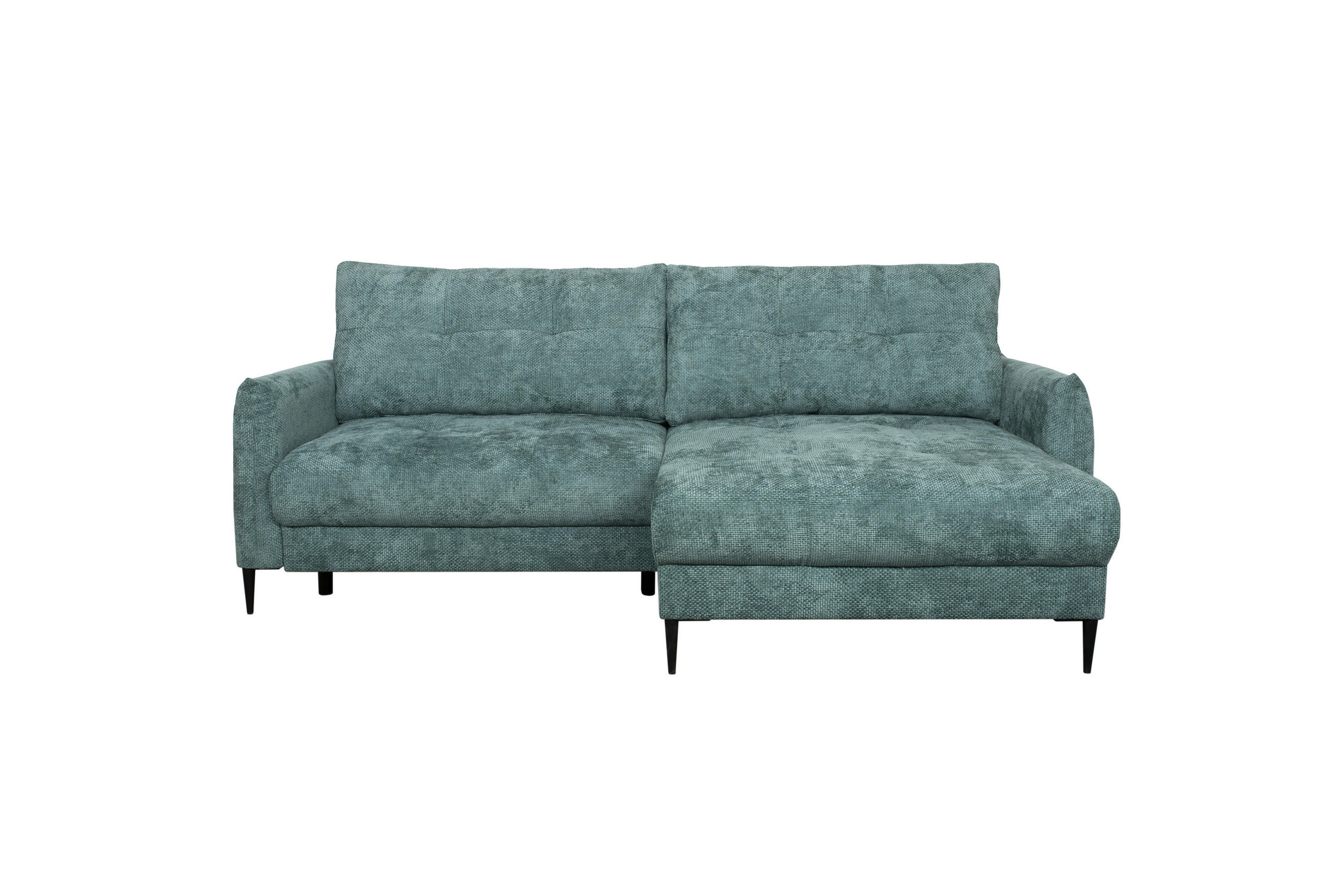 Thumbnail - Ecksofa mit Bettfunktion und Bettkasten lagunen blau Microfaser B/H/T: ca. 221x94x142 cm