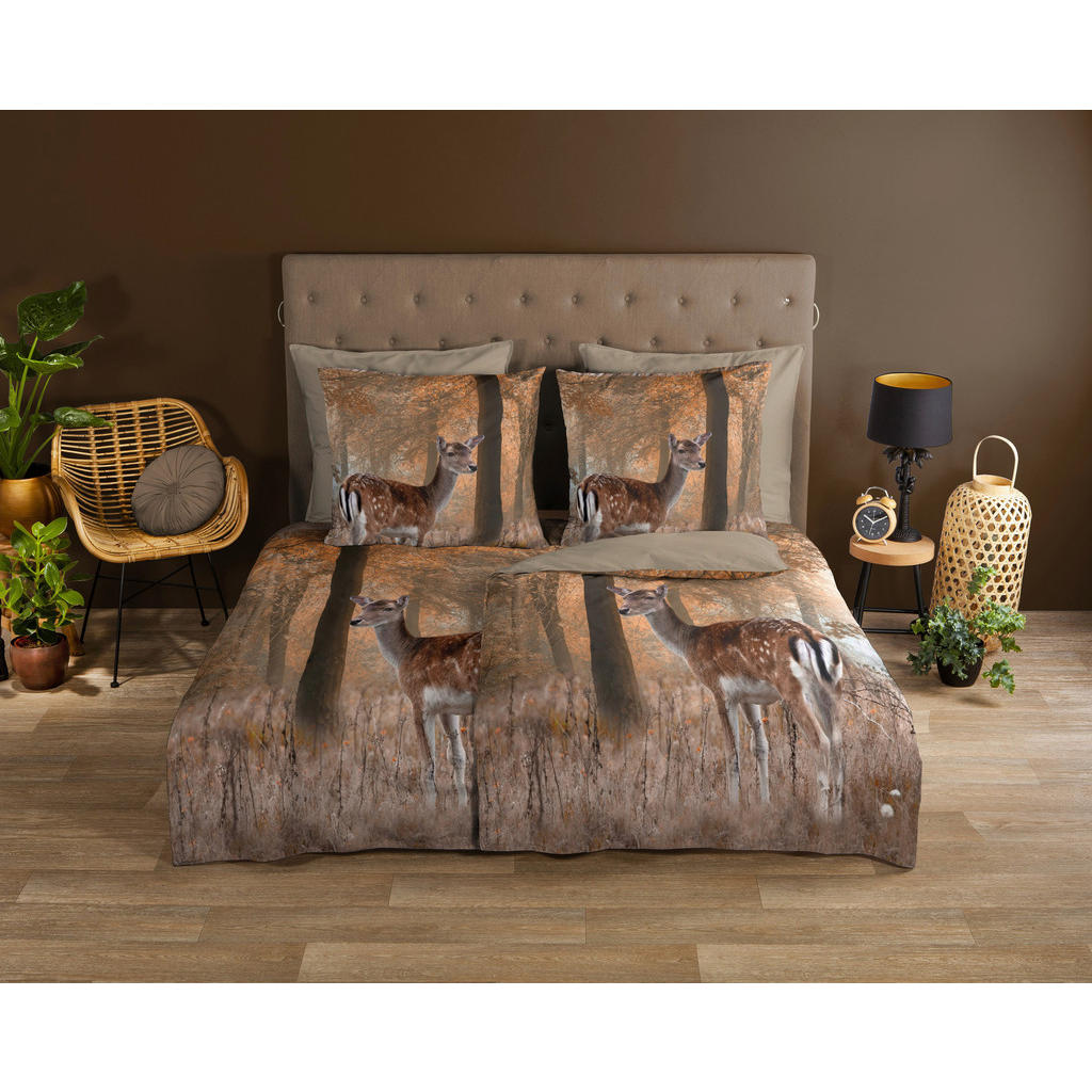 Thumbnail - Baumwoll Bettwäsche Gavin braun Baumwolle B/L: ca. 135x200 cm