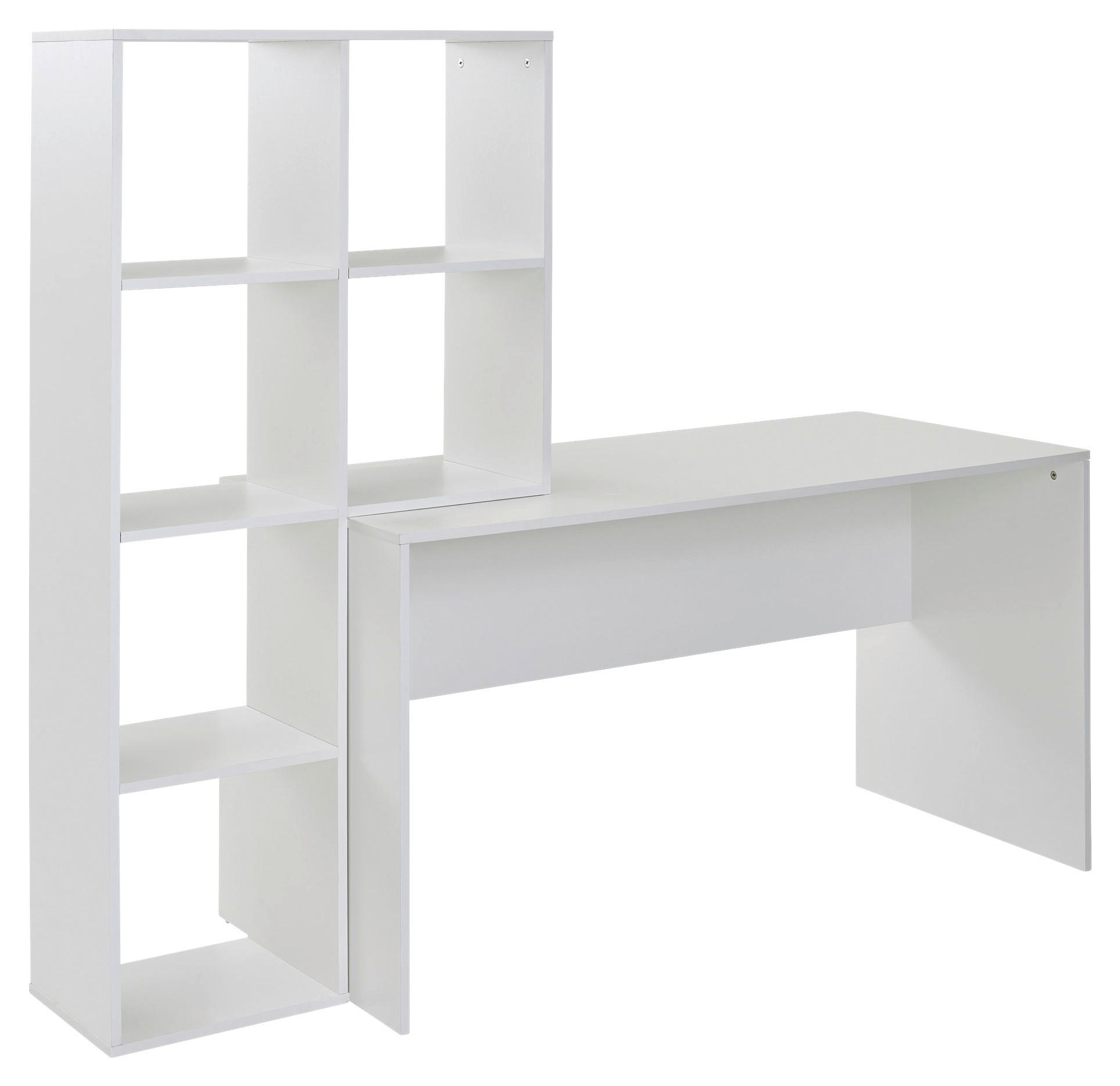 Schreibtisch weiß B/H/T: ca. 170x143,5x59 cm