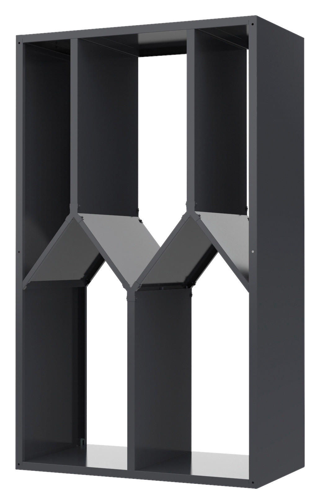 Westmann Kaminholzregal Castra anthrazit B/H/L: ca. 95x160x50 cm