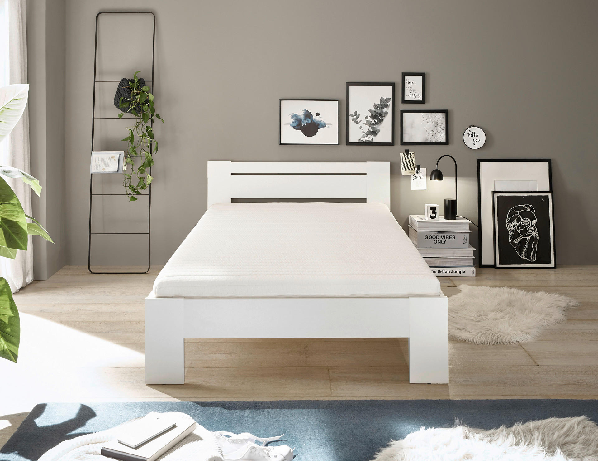 Thumbnail - Futonbett Cannes weiß Liegefläche B/L: ca. 120x200 cm