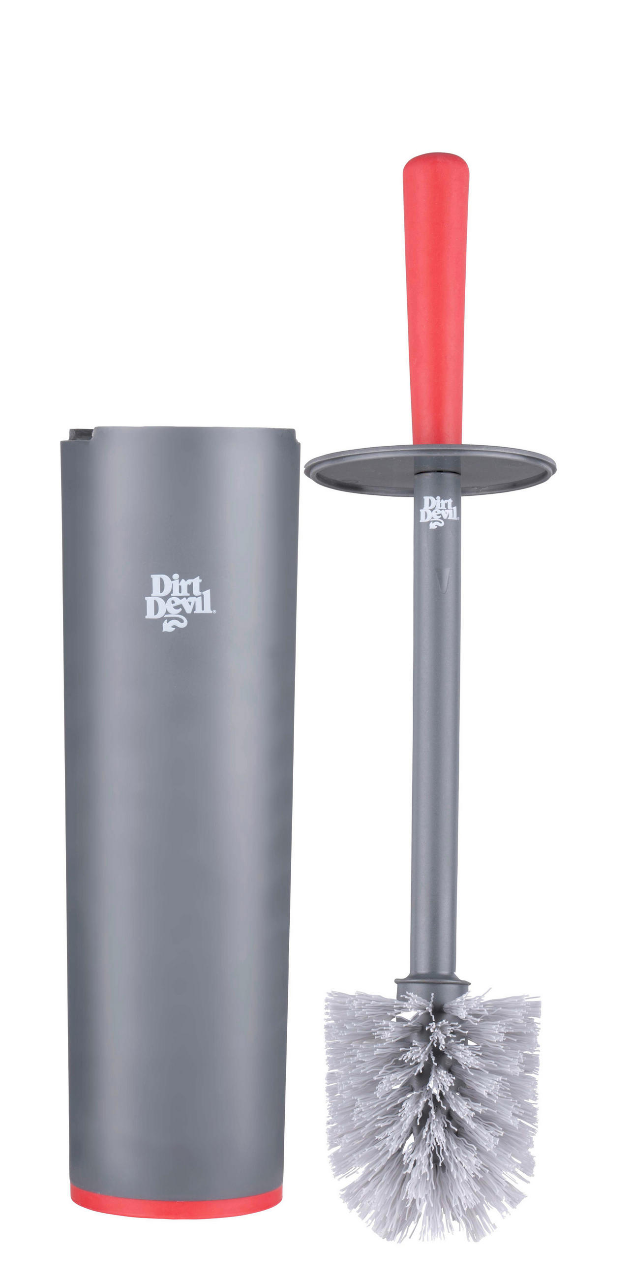 Dirt Devil Toilettenbürste grau rot Kunststoff