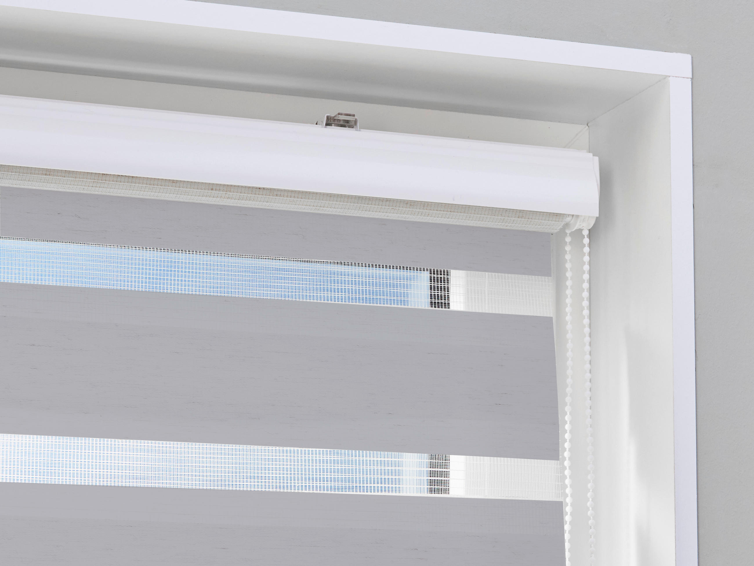 Thumbnail - POCOline Doppelrollo mit Blende Easy-Fix silber B/L: ca. 60x160 cm