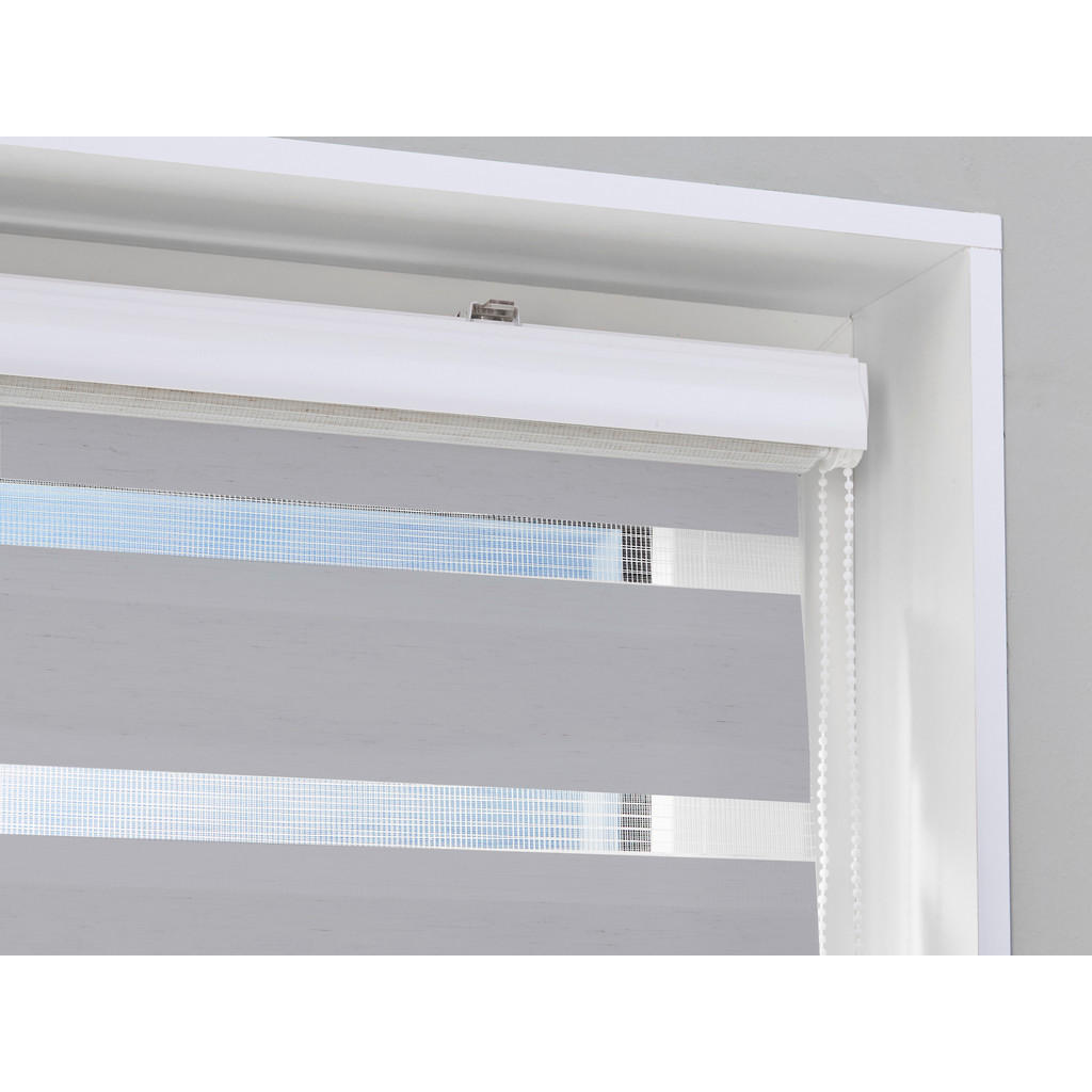 Thumbnail - POCOline Doppelrollo mit Blende Easy-Fix silber B/L: ca. 80x220 cm