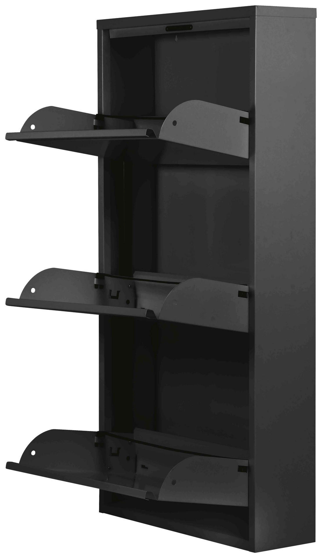 Thumbnail - Schuhkipper Blacky schwarz matt B/H/T: ca. 50x105x13 cm