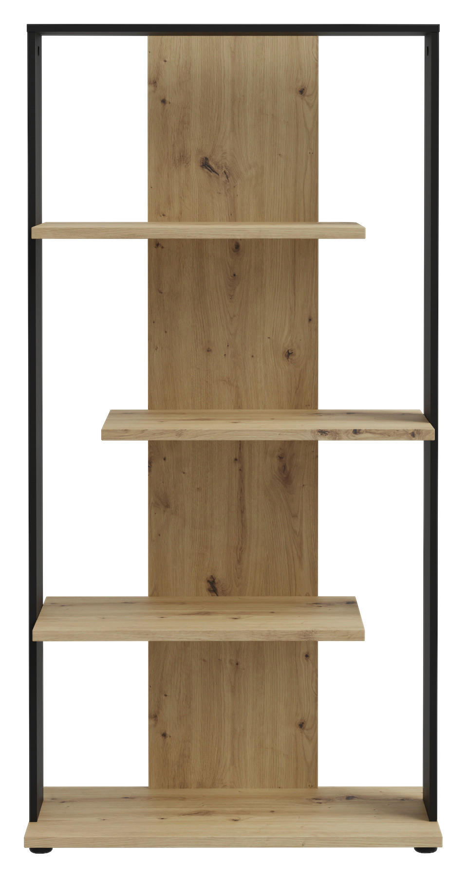 Thumbnail - Regal  Eiche Artisan Nachbildung schwarz B/H/T: ca. 80x159x35 cm