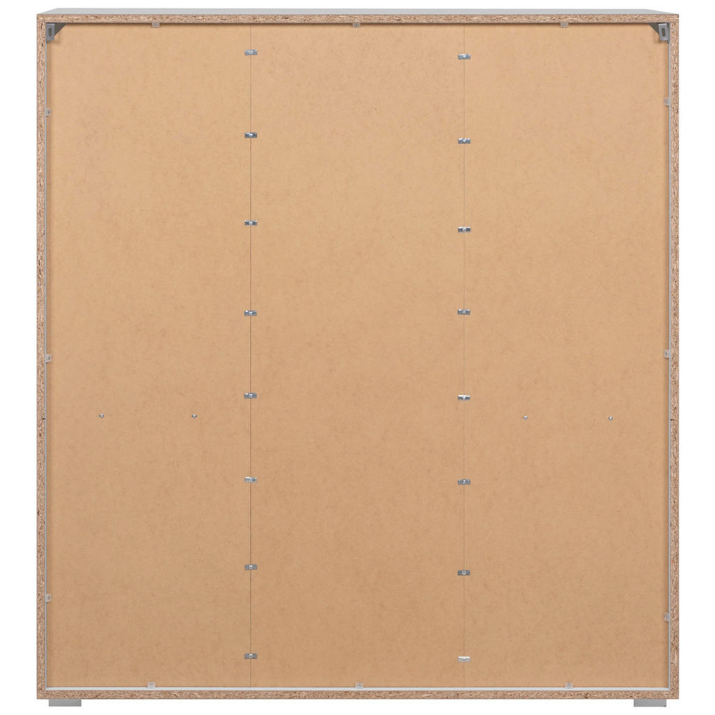 Thumbnail - Highboard Capetown weiß weiß glänzend B/H/T: ca. 116x126x40 cm