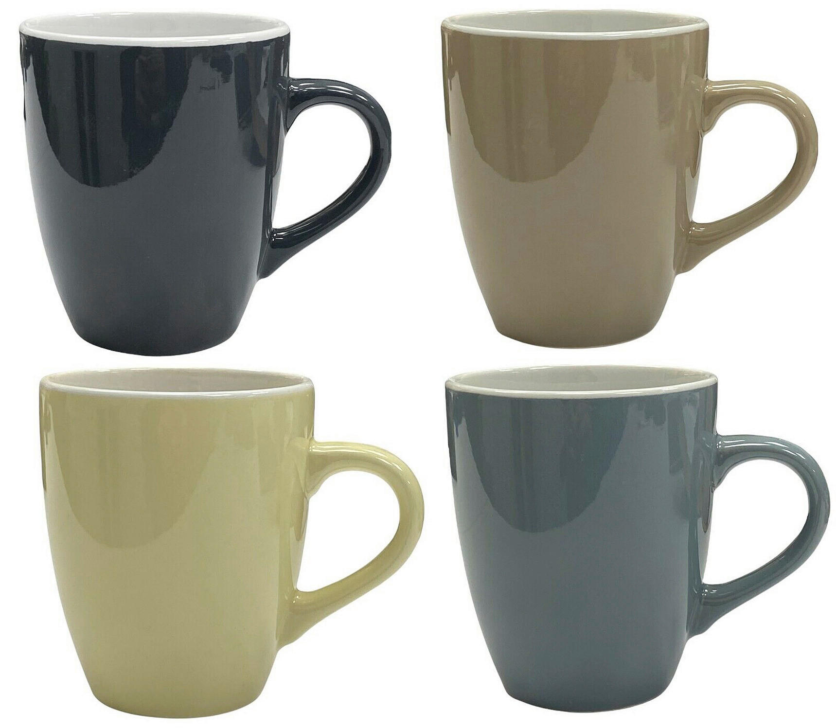 Kaffeebecher 4er Set multicolor Keramik 4 tlg.