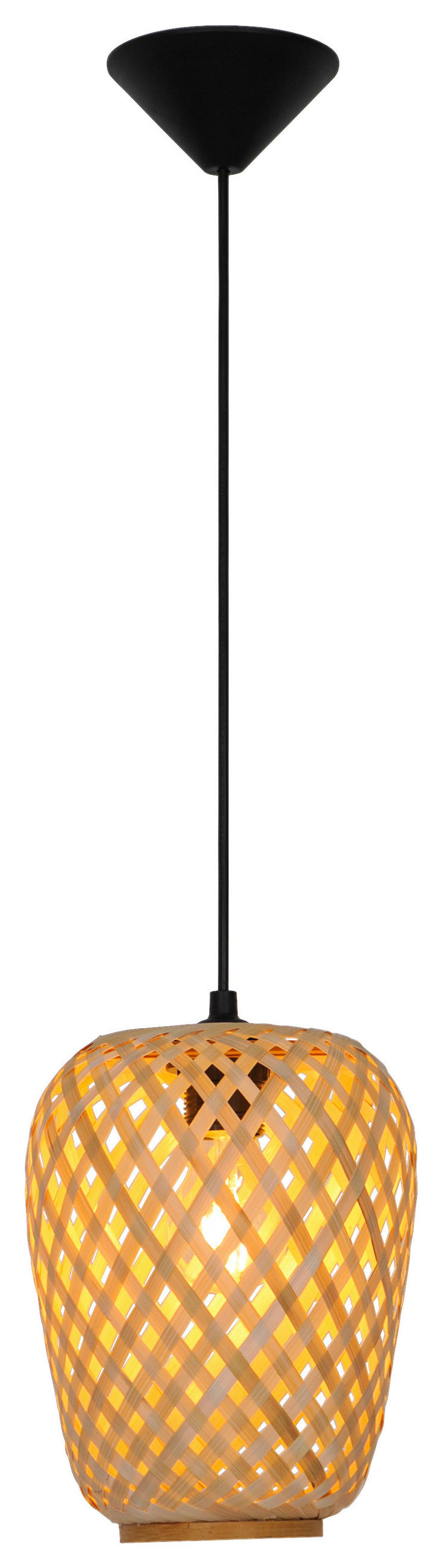 POCOline Pendelleuchte Salome Bambus H/D: ca. 23x19 cm E27 1 Brennstellen