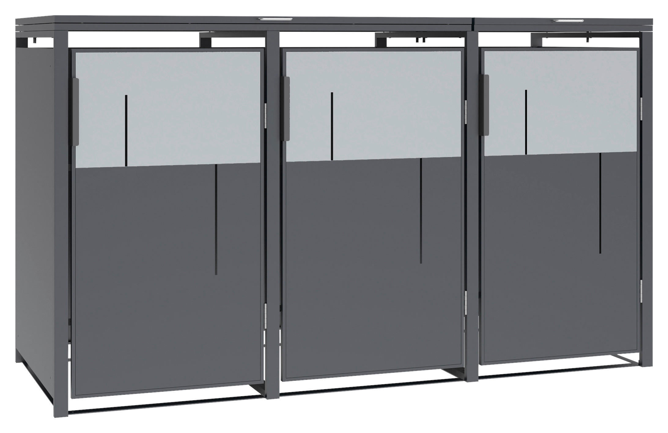 Westmann Mülltonnenbox Tonus anthrazit B/H/L: ca. 198x116x80 cm