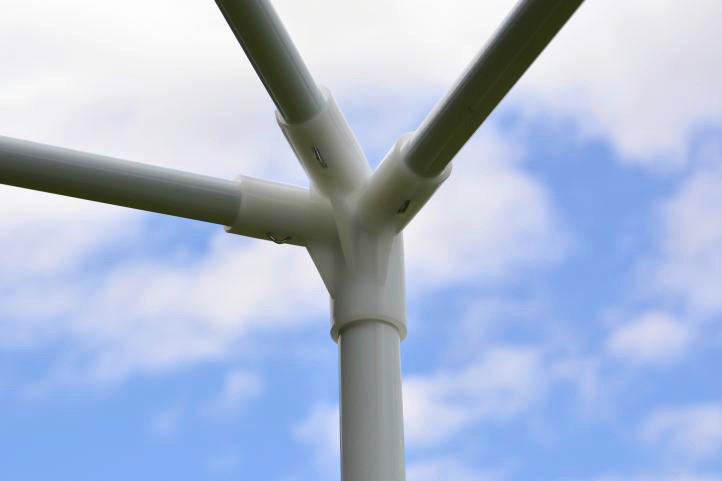 Thumbnail - VCM Pavillon blau Stahlrohr B/H/L: ca. 300x197x300 cm