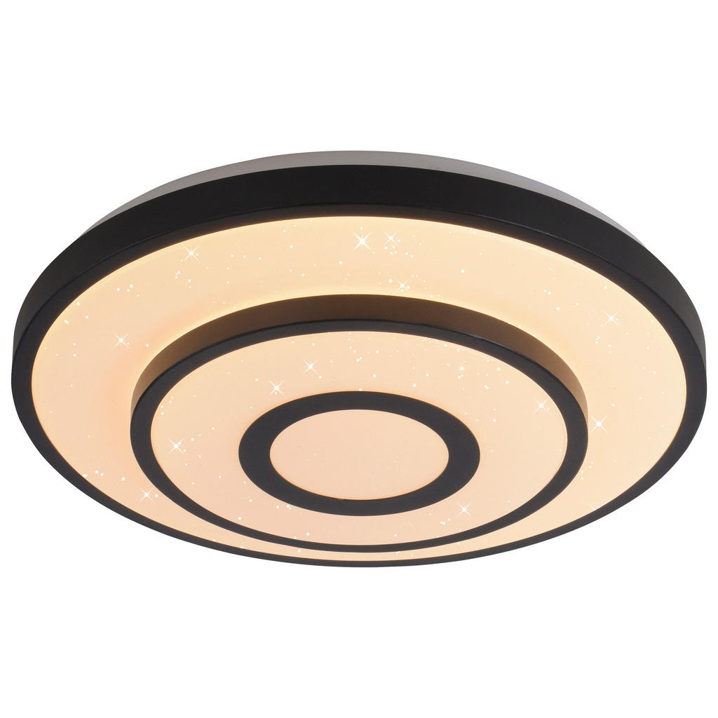 Just Light LED-Deckenleuchte Turanus schwarz H/D: ca. 8,5x37,5 cm