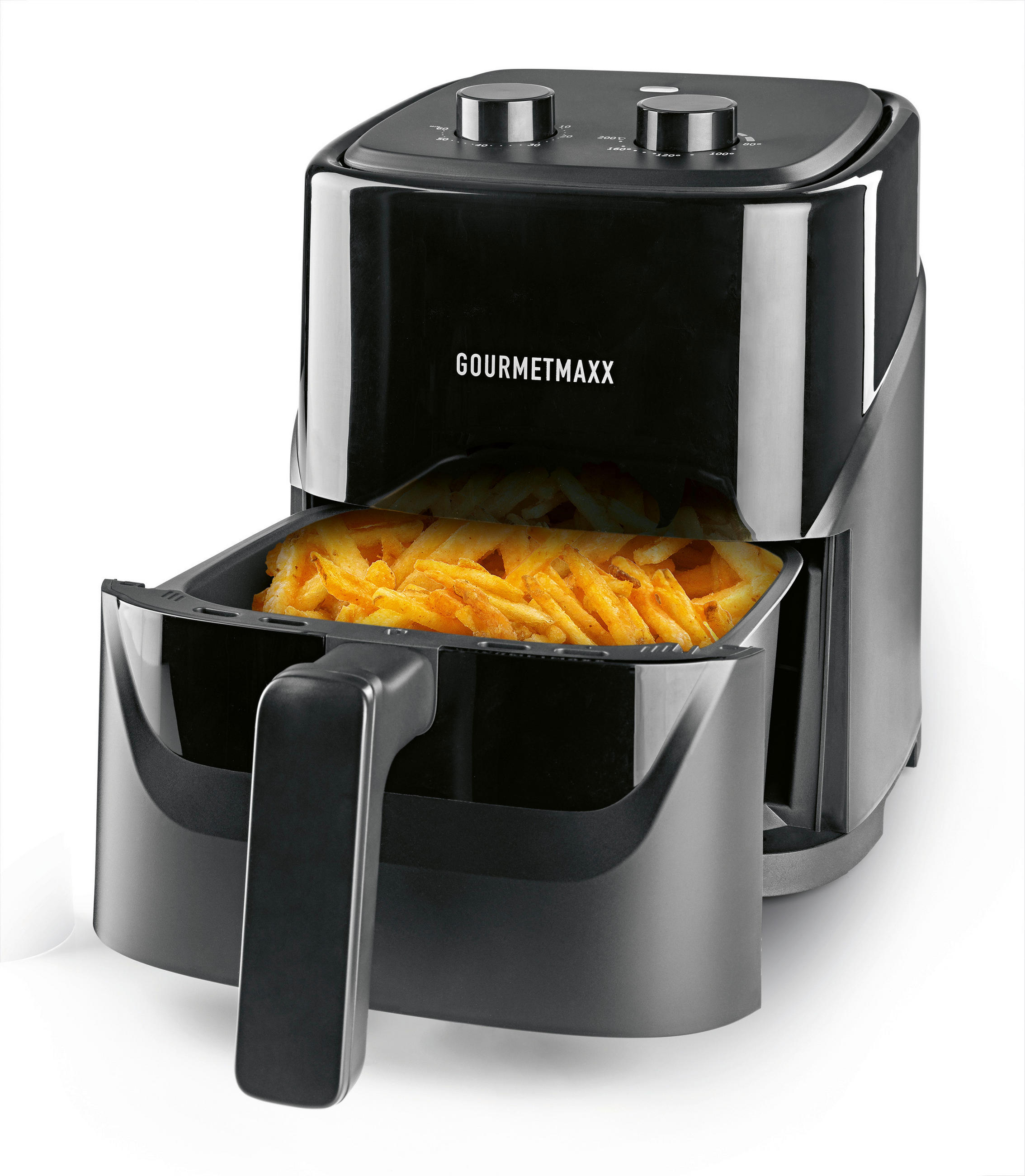 GOURMETmaxx Heißluftfritteuse 19170 schwarz Metall B/H/L: ca. 18,3x18,3x10,3 cm ca. 3,2 l