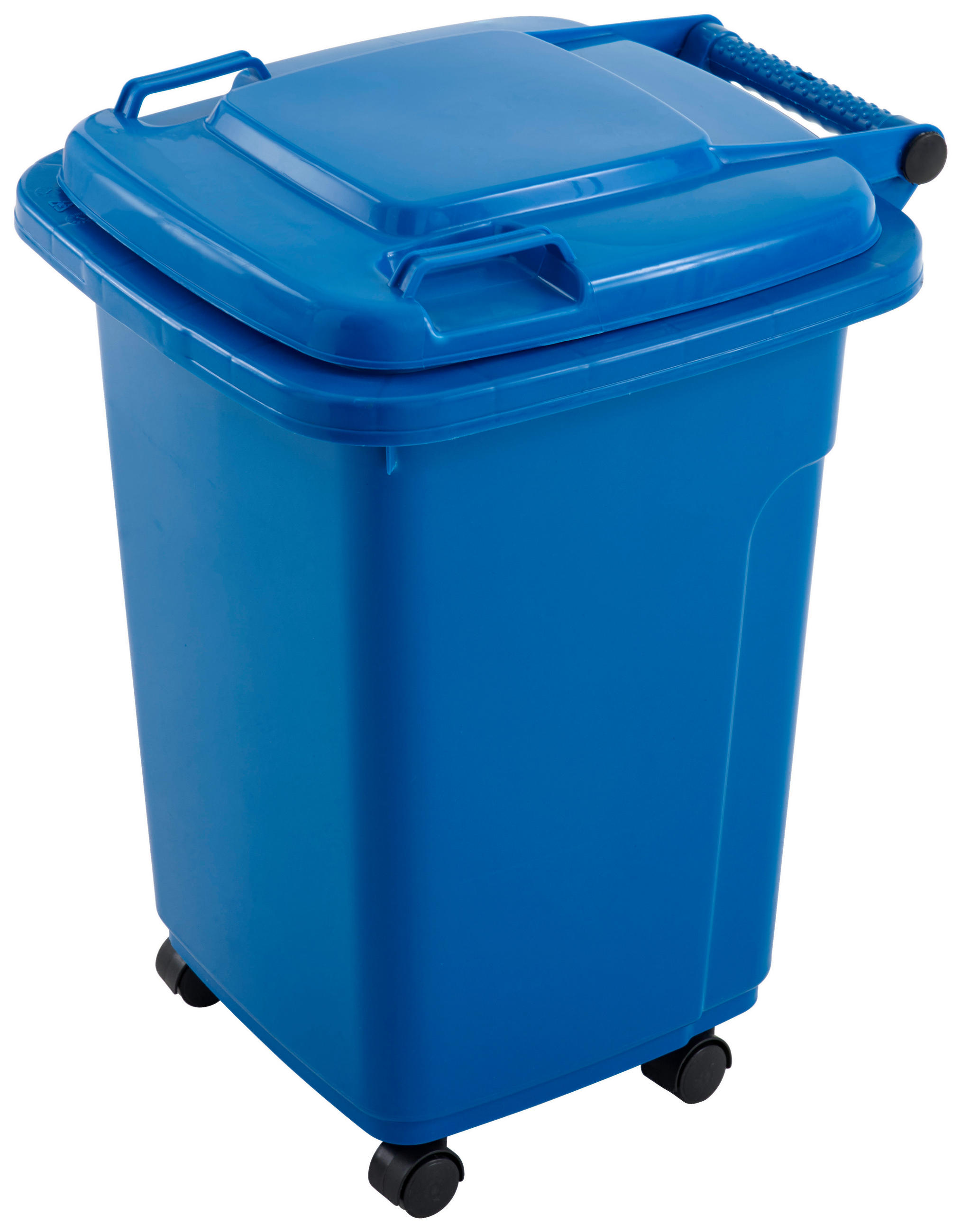 Mülleimer blau