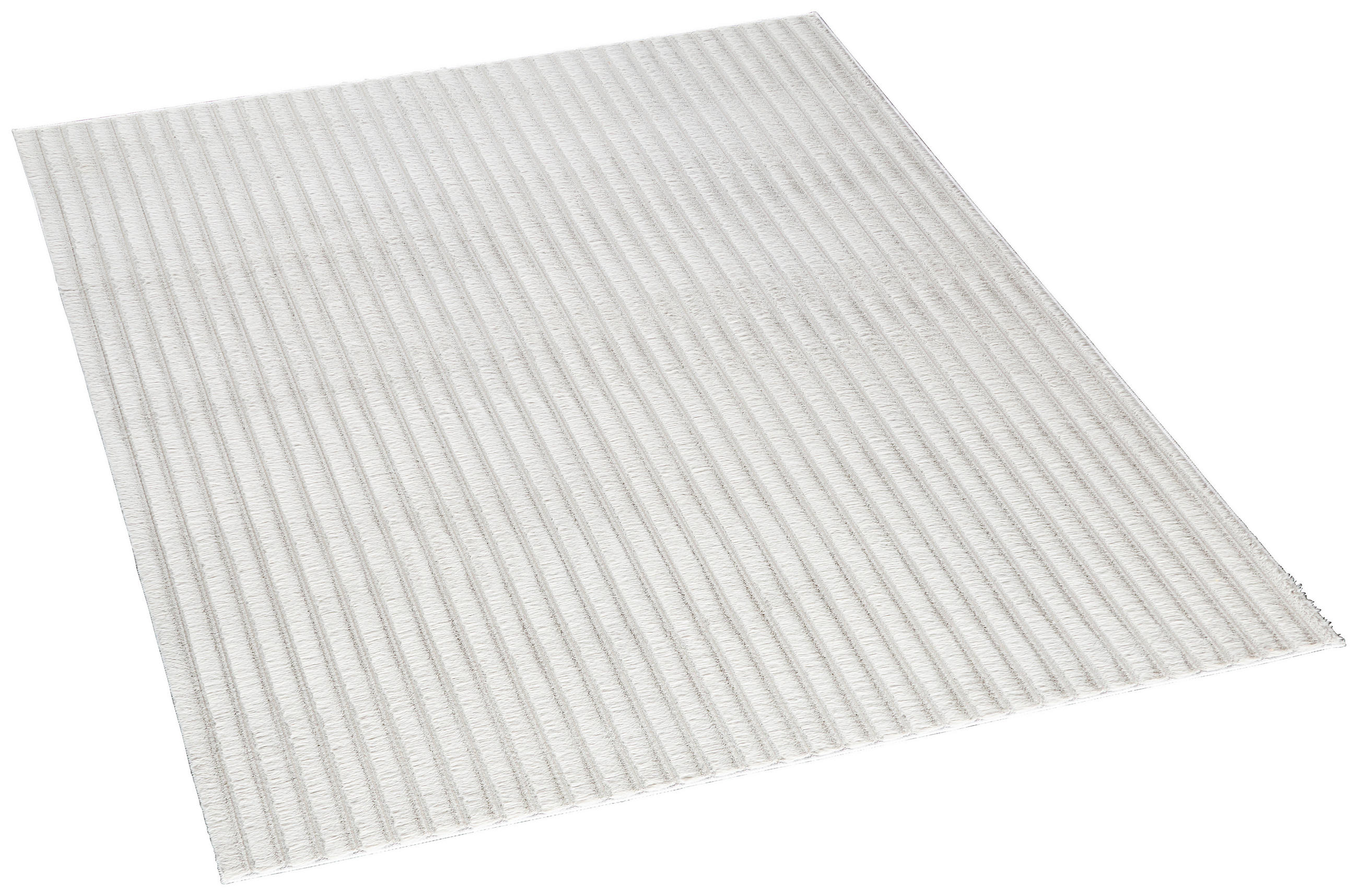 Fellimitat Stripy creme B/L: ca. 160x220 cm