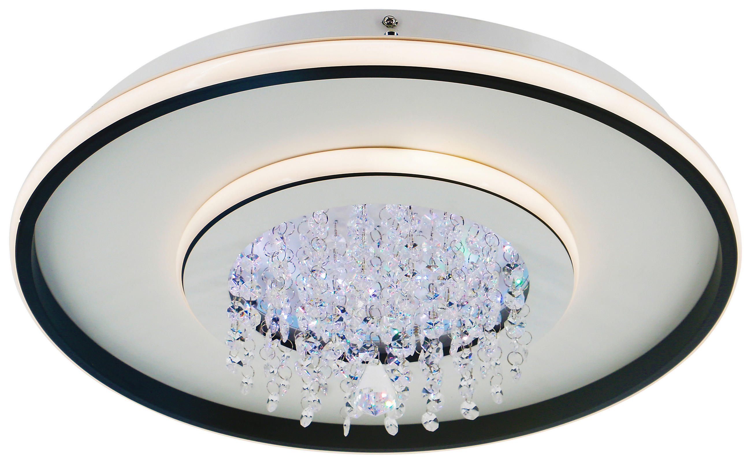 POCOline LED-Deckenleuchte Anna schwarz Metall Kunststoff B/H/L: ca. 40x16x40 cm