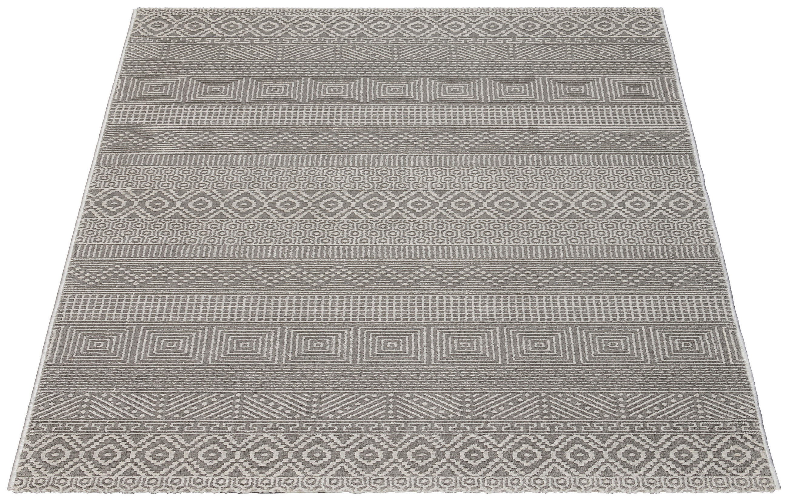 Thumbnail - Webteppich Leonie grau B/L: ca. 160x230 cm