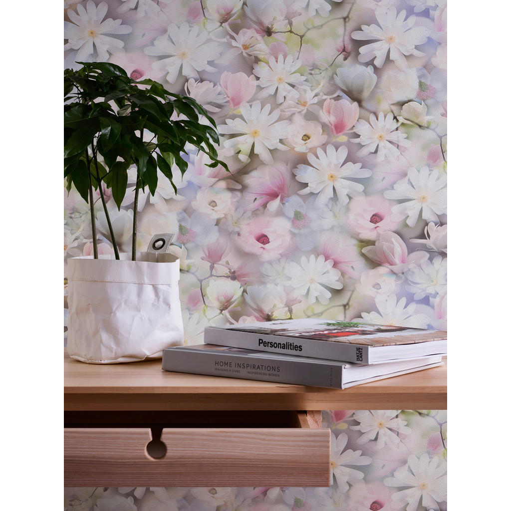 Thumbnail - A.S.Creation Papiertapete rosa weiß lila B/H/D: ca. 53x1005x7,1 cm