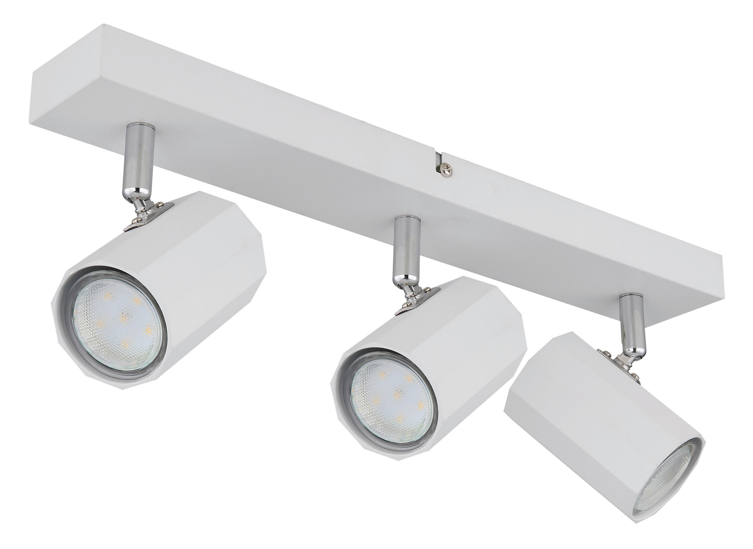 Thumbnail - GLOBO Spot JAMES 57918-3W weiß Metall B/H/L: ca. 39x14,5x6 cm GU10 3 Brennstellen