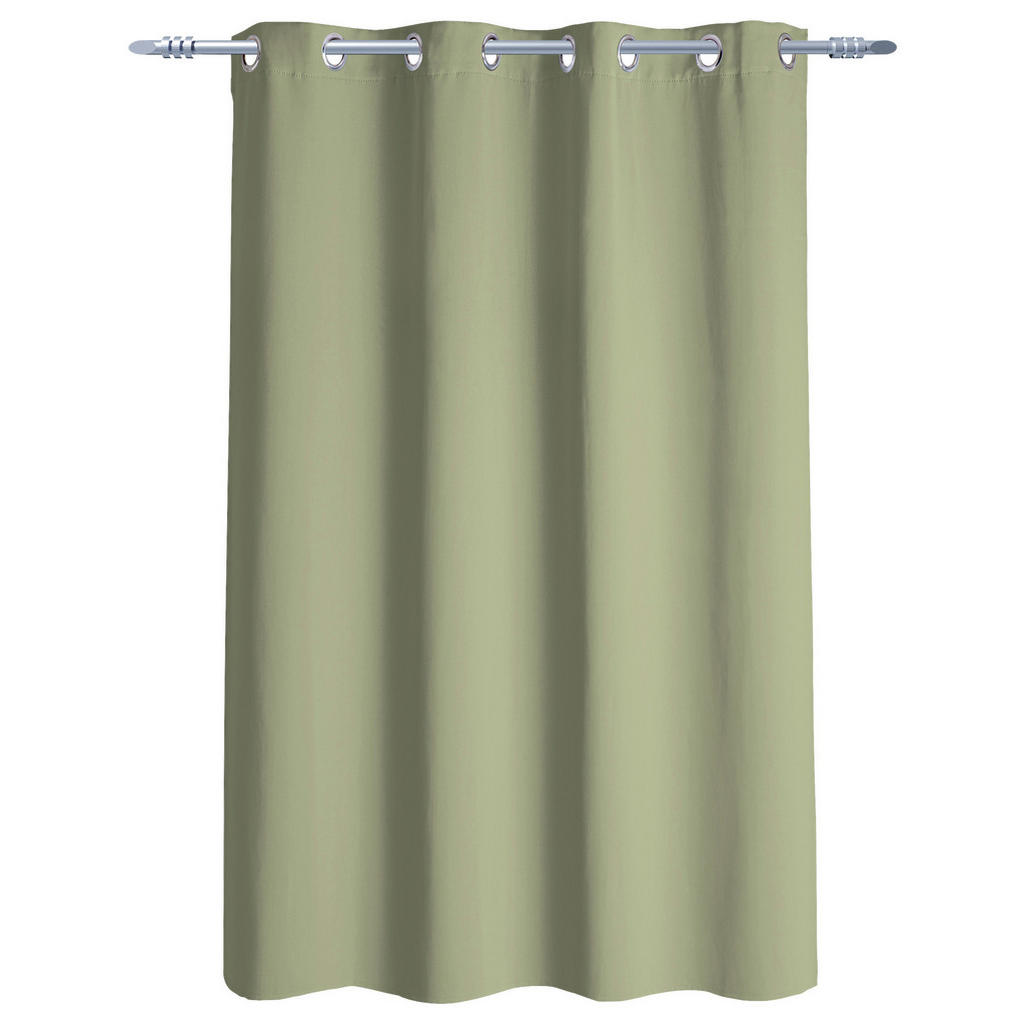 Thumbnail - Ösenvorhang Verona grün B/L: ca. 140x145 cm
