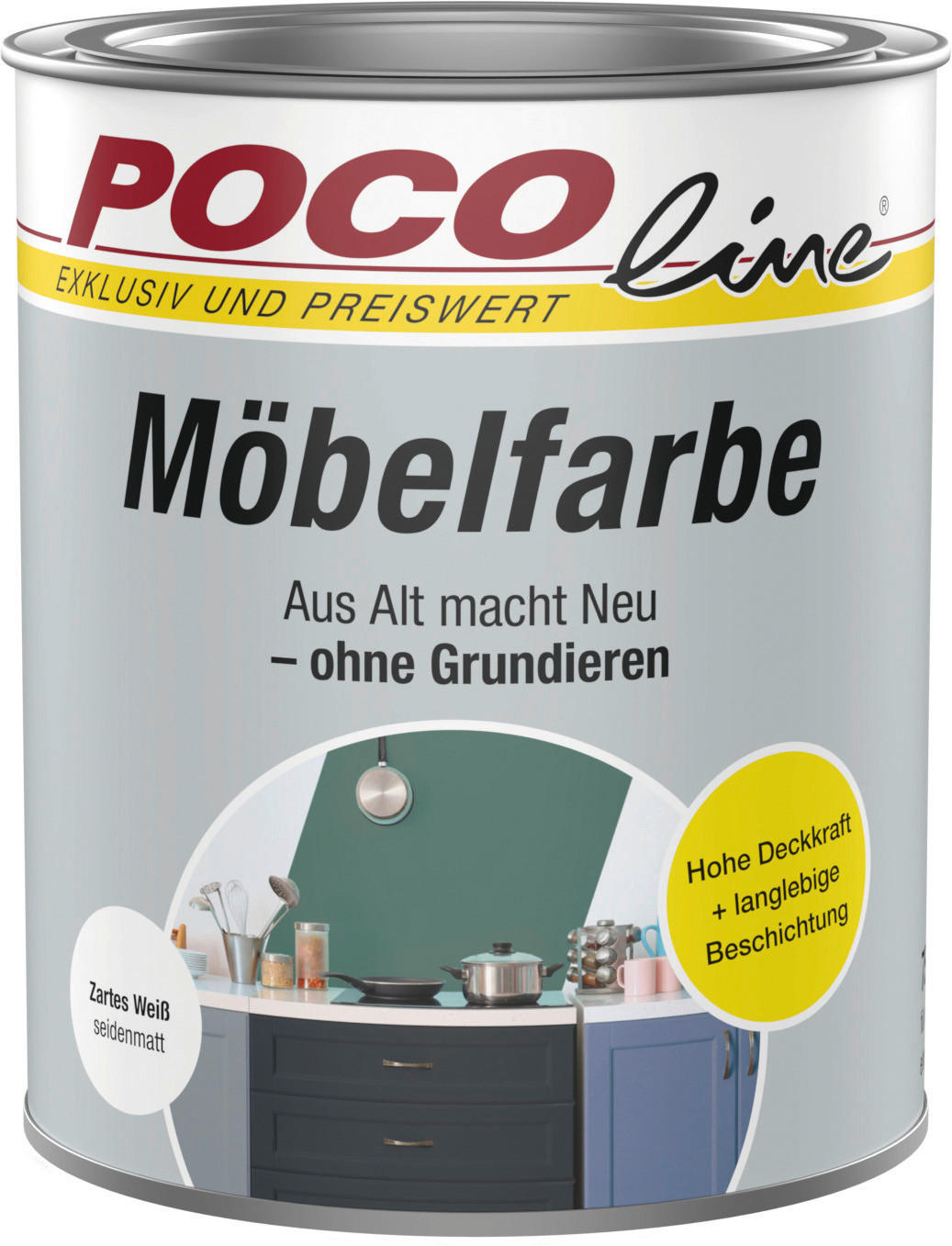 POCOline Buntlack zartes weiß ca. 0,75 l