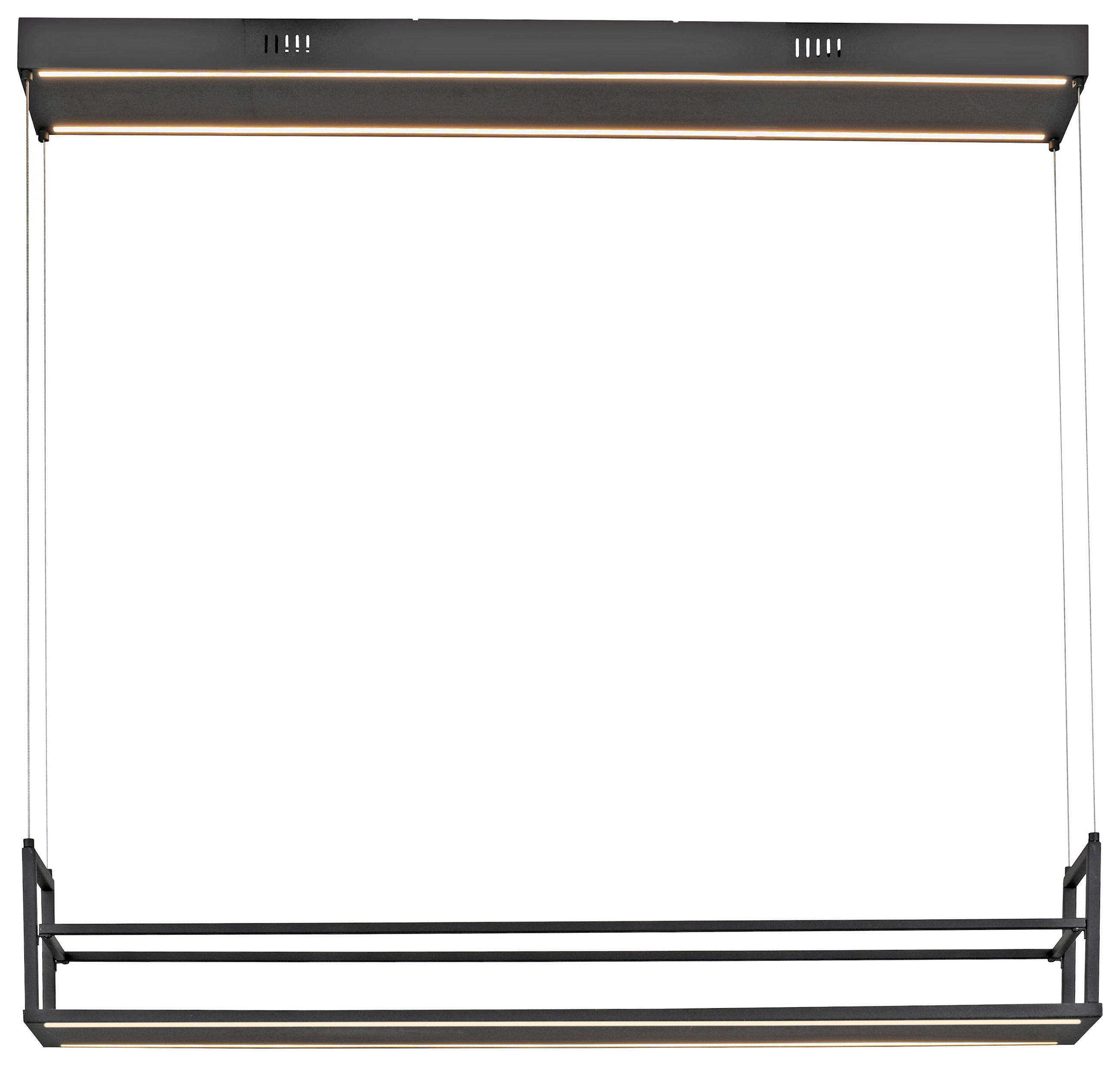 Just Light LED-Pendelleuchte Sontura schwarz B/H/L: ca. 17,1x120x103,6 cm