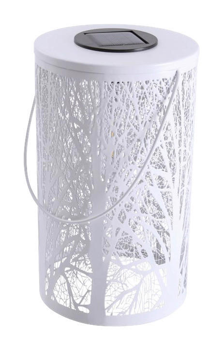 LED-Deko-Solarleuchte NV5266523 weiß Kunststoff H/D: ca. 20x12 cm