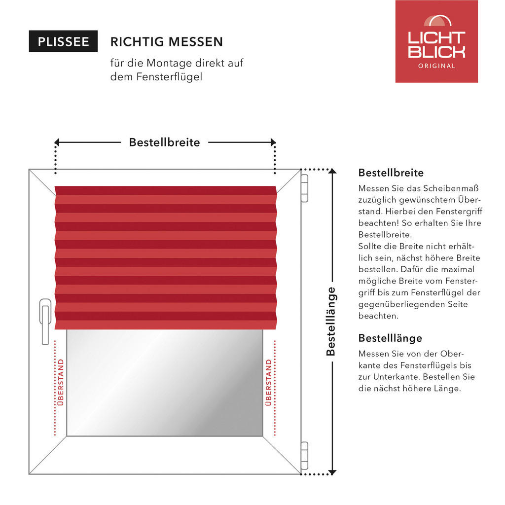 Thumbnail - LICHTBLICK Spannplissee taupe B/L: ca. 70x130 cm