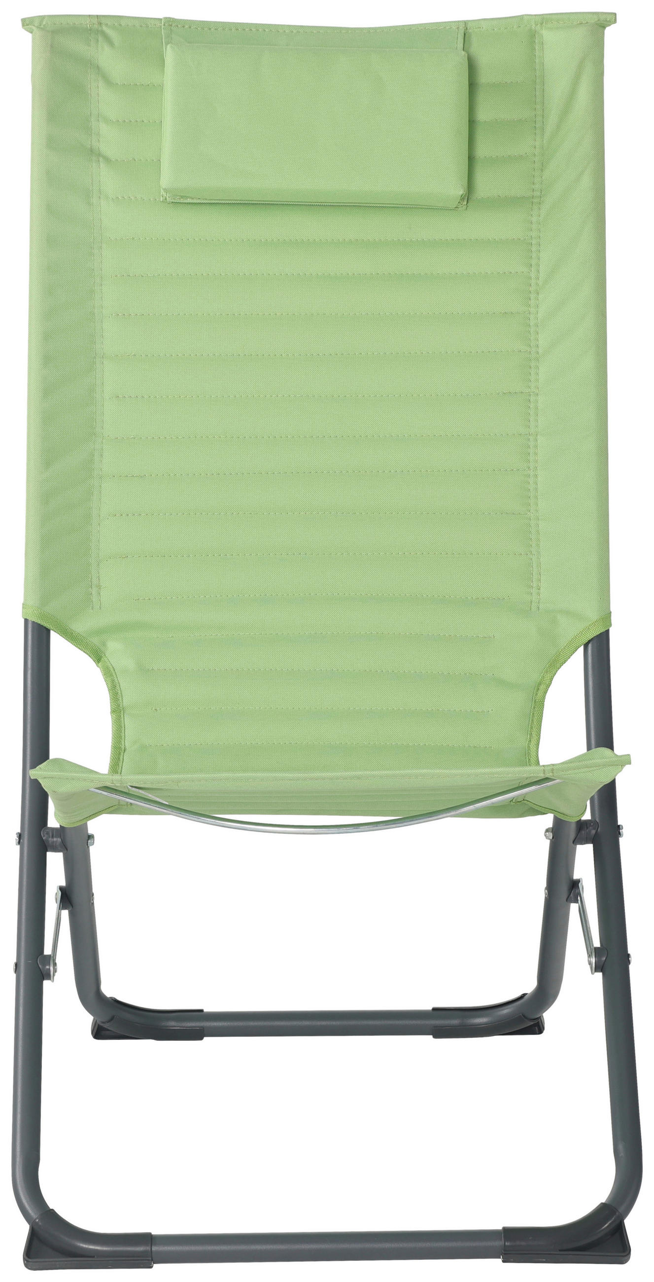 POCOline Campingstuhl dunkelgrau Stahlrohr B/H/L: ca. 70x86x48 cm