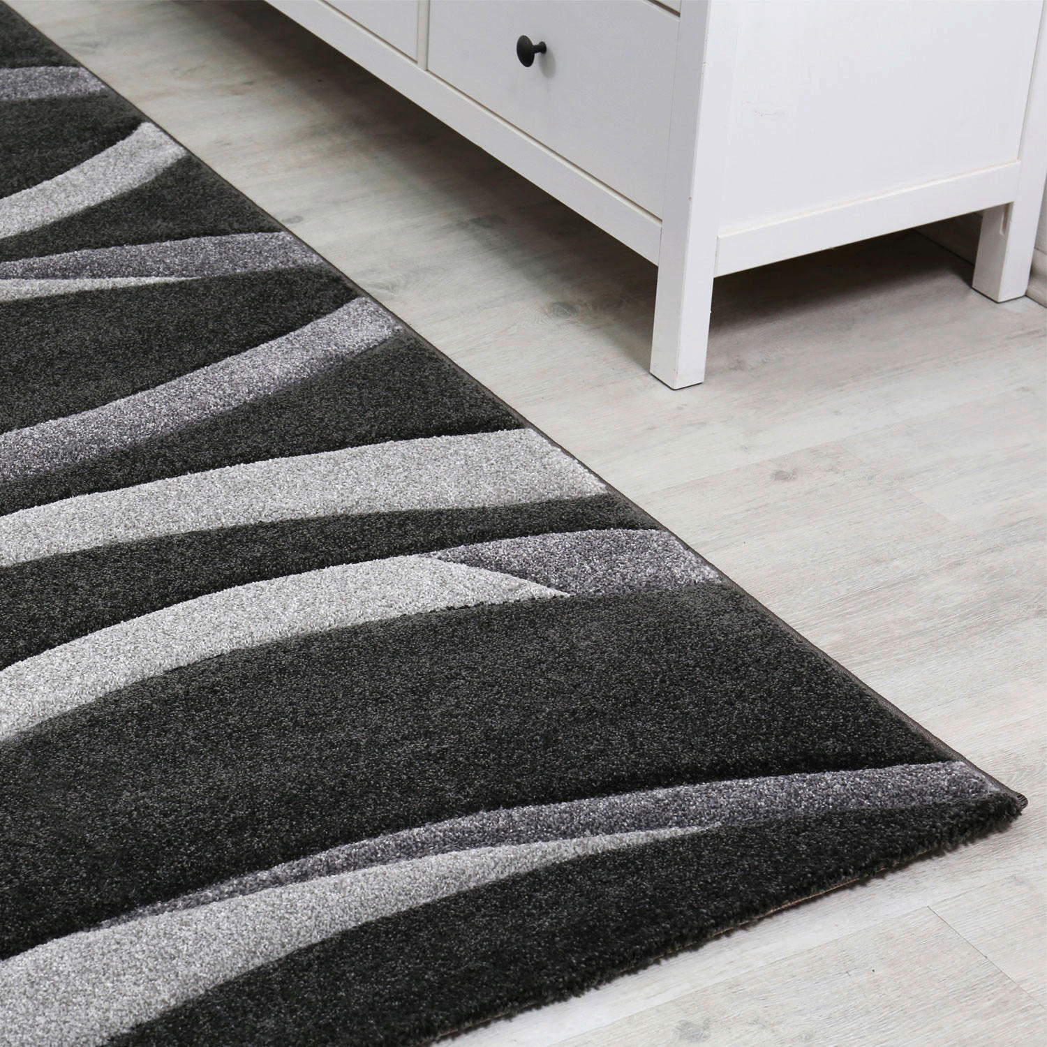 Thumbnail - Teppich Malta anthrazit B/L: ca. 120x170 cm