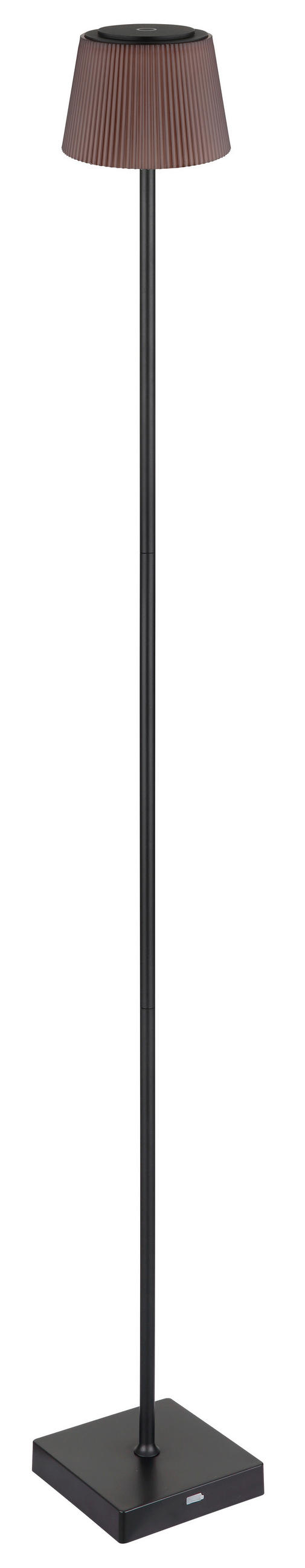 Thumbnail - GLOBO LED-Stehleuchte braun schwarz Kunststoff Metall B/H/T: ca. 14x120x14 cm 1 Brennstellen