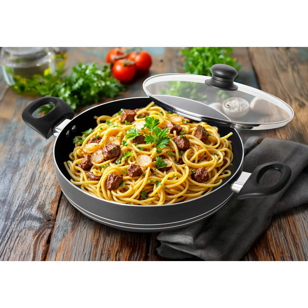 Thumbnail - Servierpfanne schwarz Aluminium