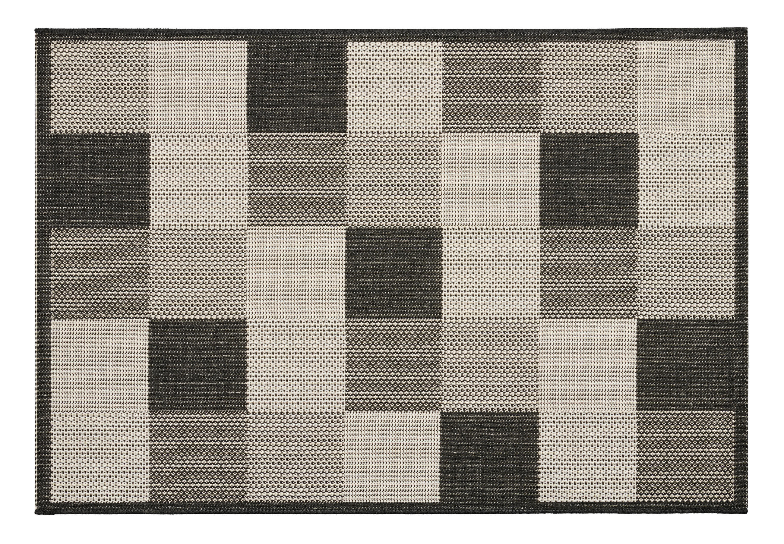 Thumbnail - In-/Outdoor-Teppich Ambiente schwarz B/L: ca. 120x170 cm