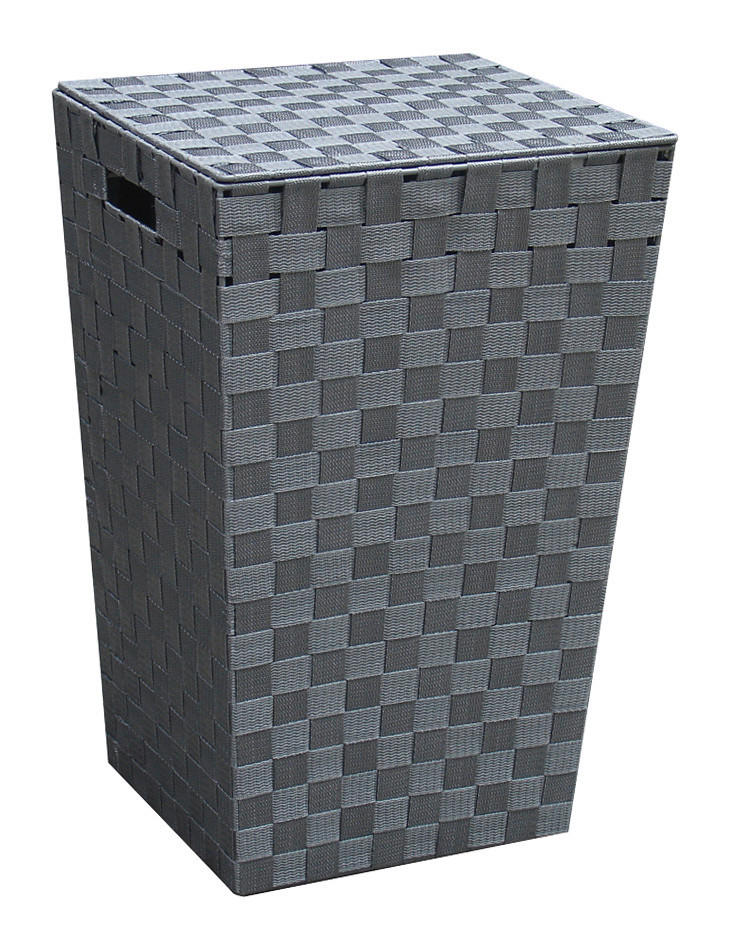 POCOline Wäschekorb grau Nylon B/H/L: ca. 31,5x52x33 cm