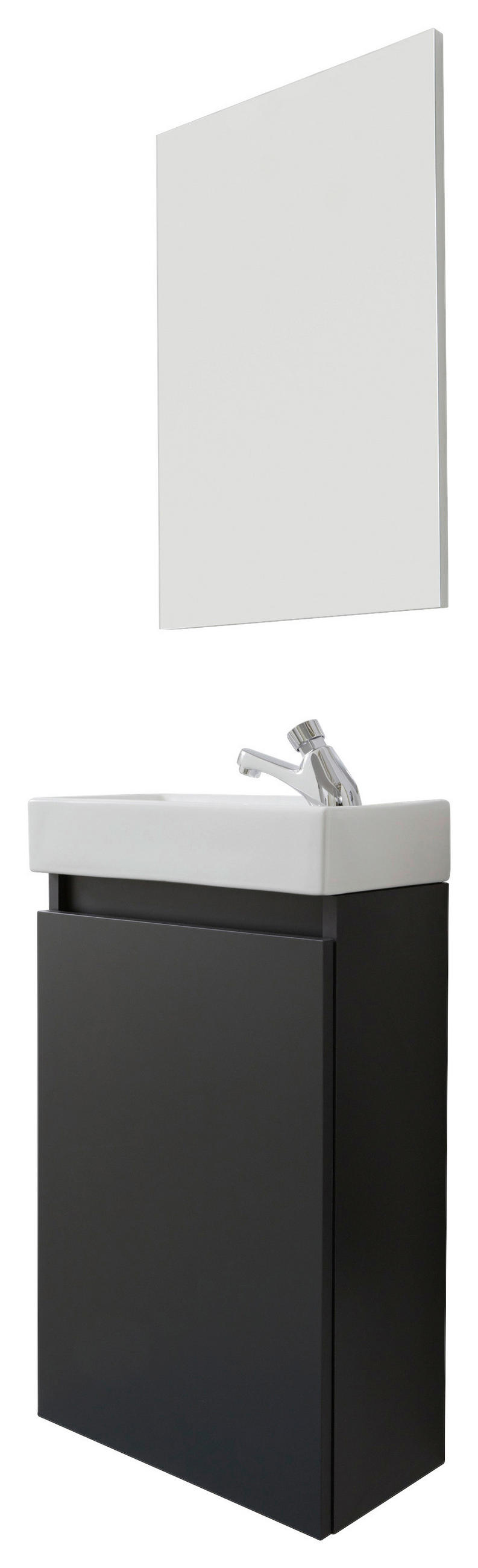 Thumbnail - Bad-Set Champ grau matt B/H/T: ca. 40x68x22 cm