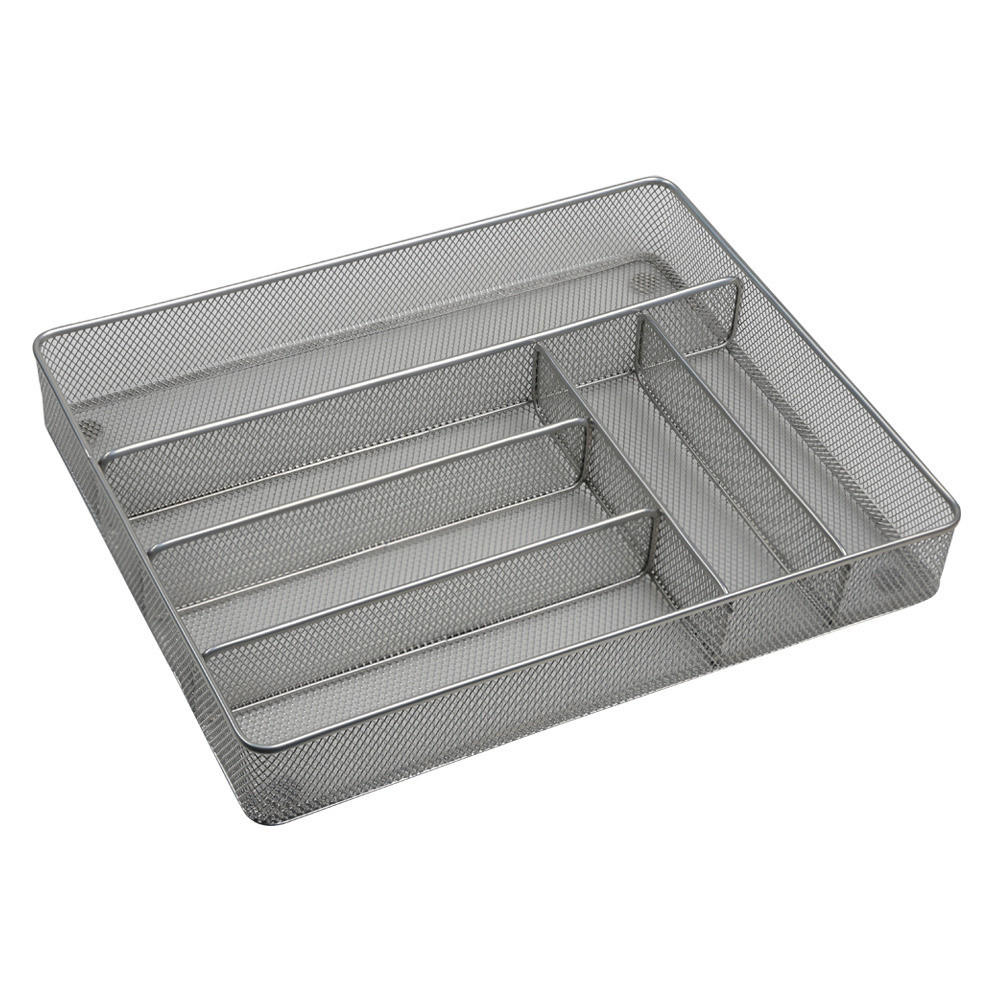 Kesper Besteckkasten silber Metall B/H/L: ca. 30,5x5,5x36,8 cm