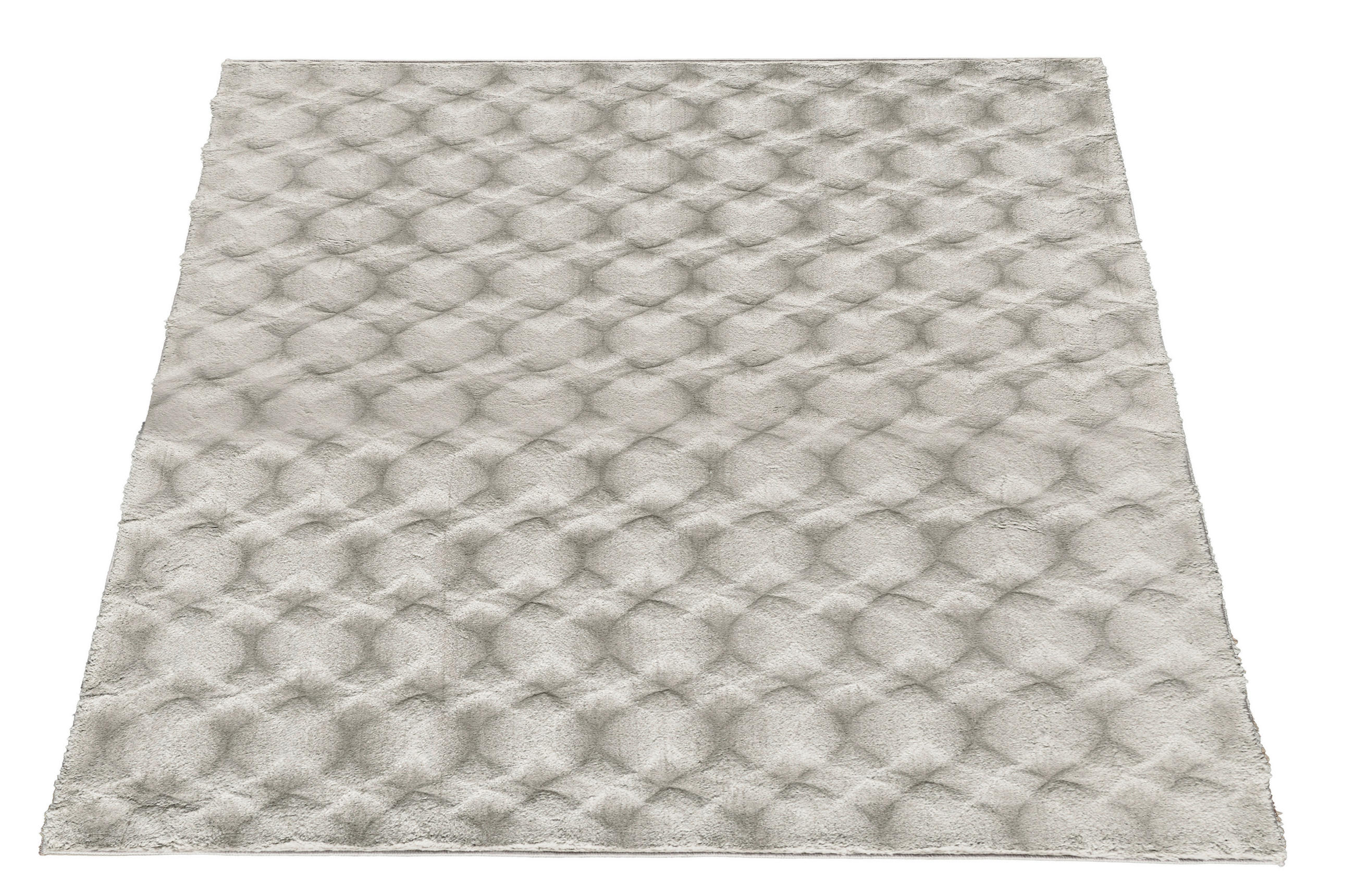 Thumbnail - Fellimitat Diamond silber B/L: ca. 160x230 cm