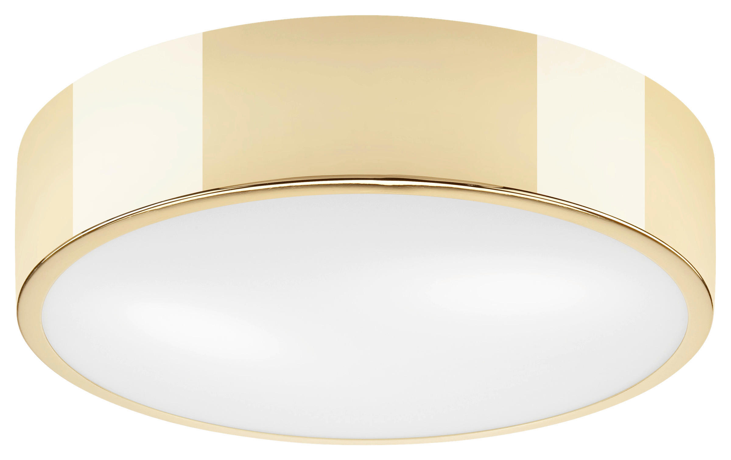 Lamkur Deckenleuchte DANTE 43937 gold Glas Stahl H/L: ca. 8x37 cm E27 2 Brennstellen