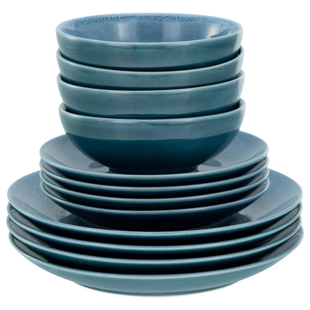 Thumbnail - CreaTable Tafelservice Reactive BLUE petrol Keramik