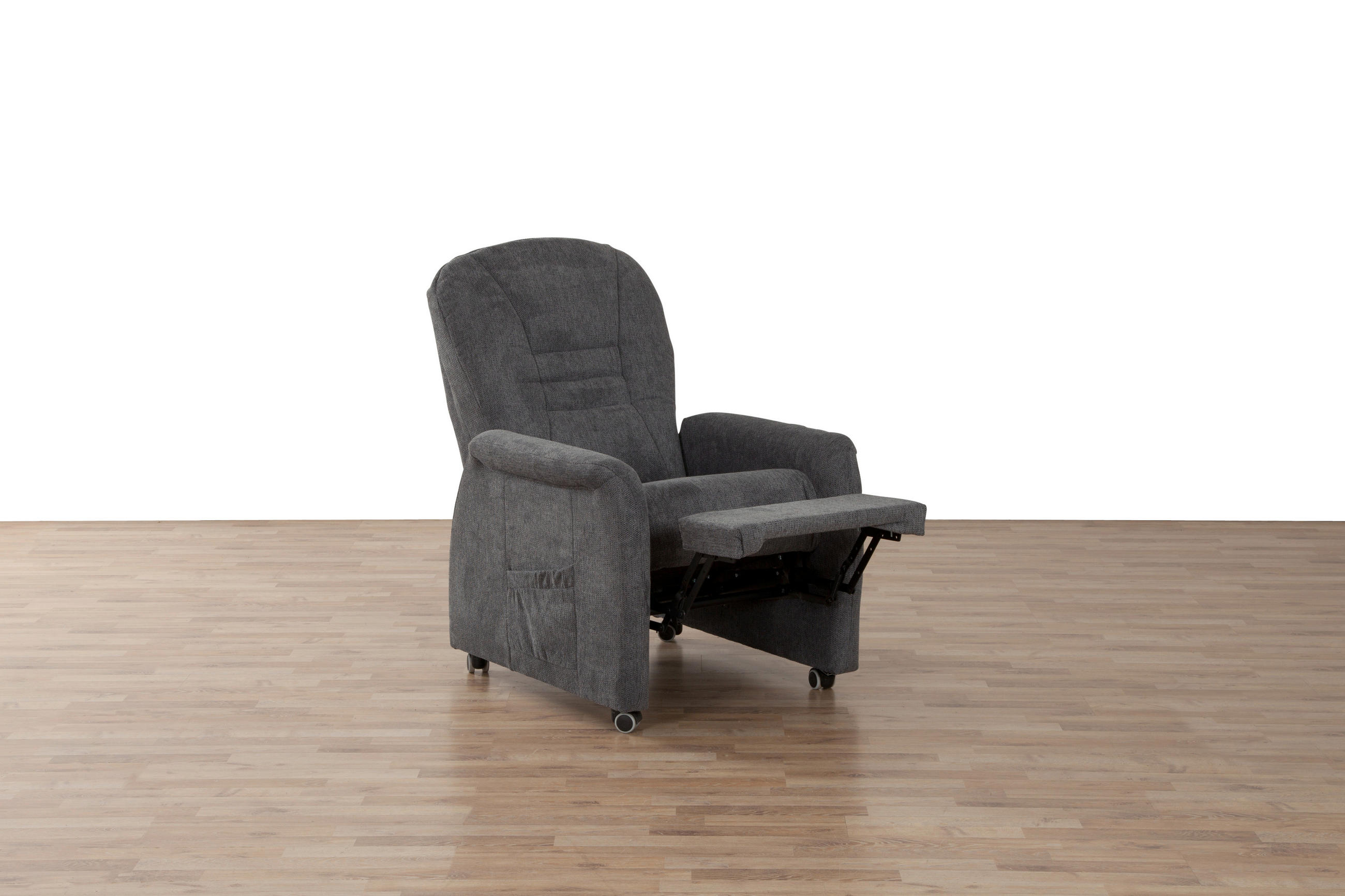 Thumbnail - TV-Sessel Uno dunkelgrau Microfaser B/H/T: ca. 78x114x88 cm