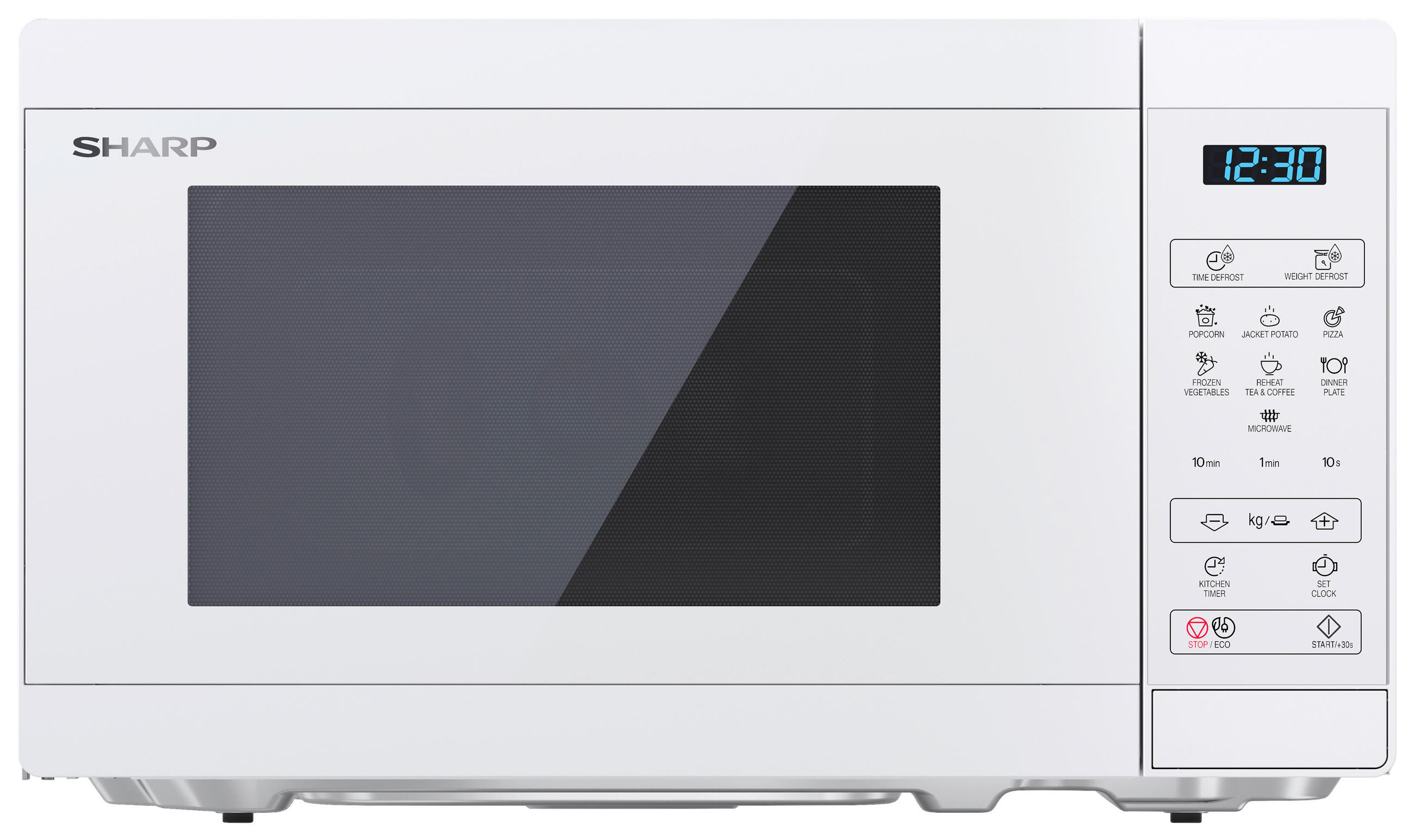 Sharp Mikrowelle YC-MS02E-C weiß Glas B/H/T: ca. 44x25,8x32,4 cm