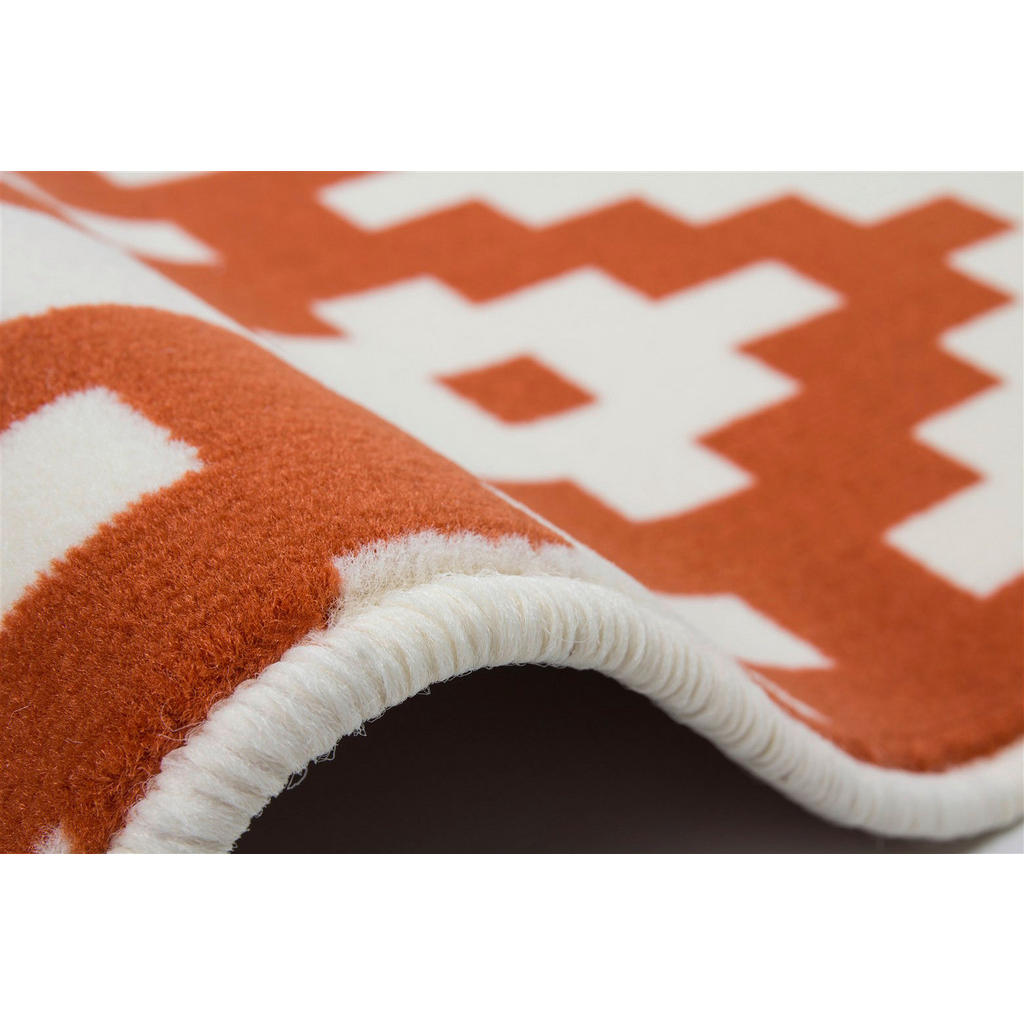 Thumbnail - Kayoom Kurzflorteppich Now! 325 orange B/L: ca. 160x230 cm