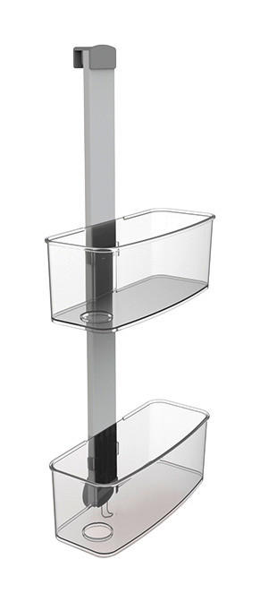 Dusch-Hängeregal grau Kunststoff