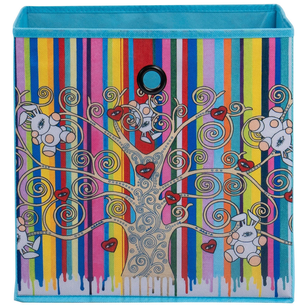 Thumbnail - Stoffbox Stoffbox türkis B/H/T: ca. 32x32x32 cm