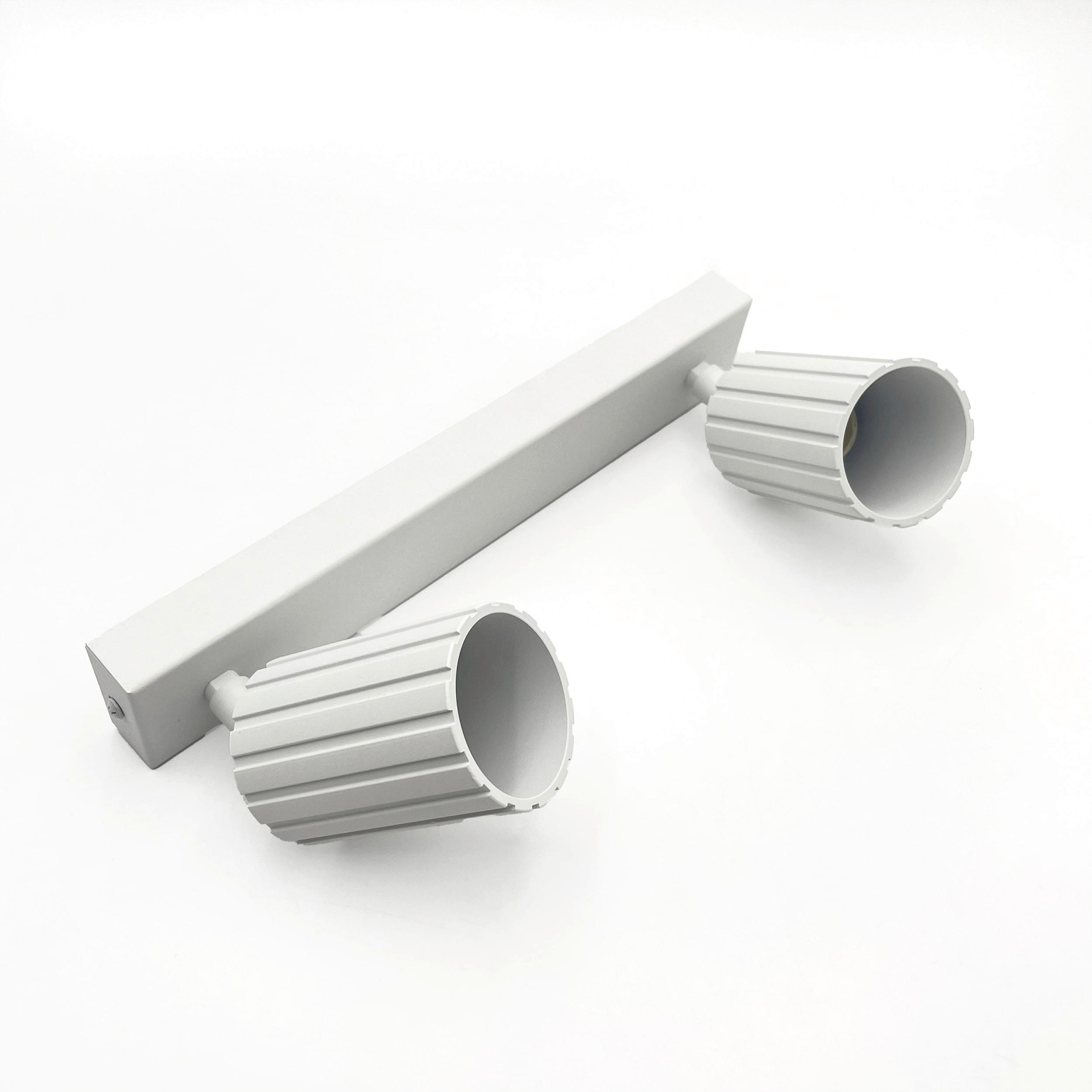 Thumbnail - Lamkur Strahler weiß Stahl B/H/L: ca. 6,5x16,5x30 cm 2 Brennstellen