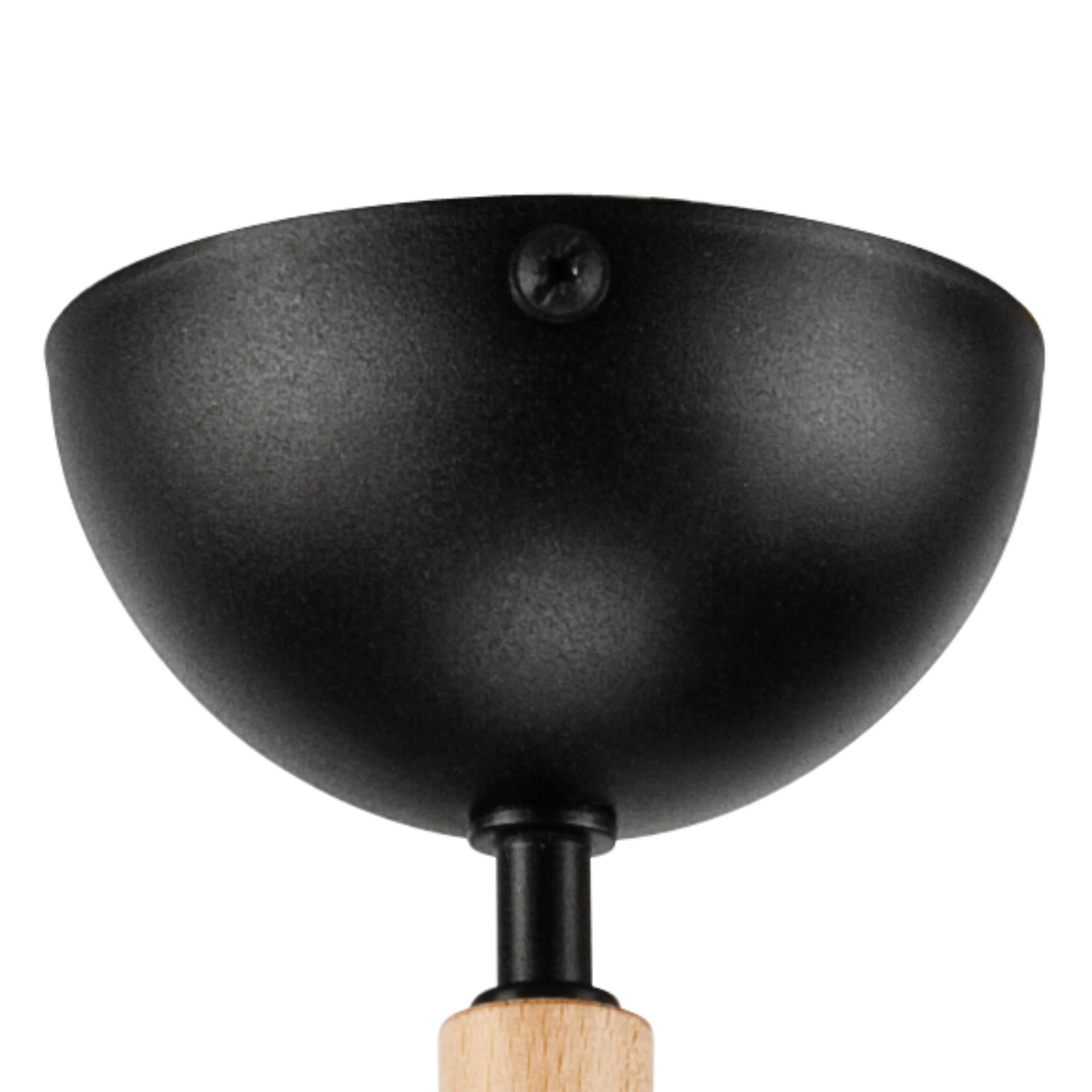 Thumbnail - Lamkur Deckenleuchte MARCELLO 34560 natur Stahl Holz H/L: ca. 65x39 cm E27 3 Brennstellen