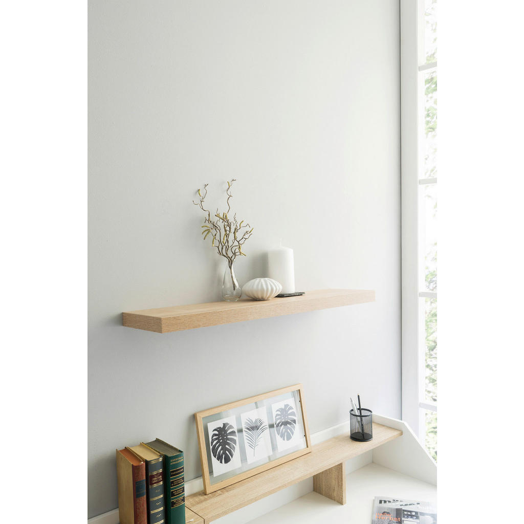 Thumbnail - Wandboard Shelvy 80 Eiche Sonoma Nachbildung B/H/T: ca. 80x4x24 cm