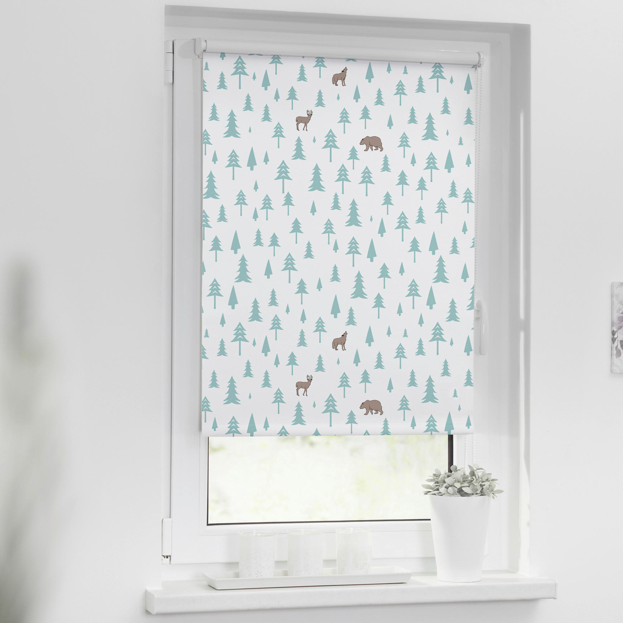 LICHTBLICK Rollo Okko weiß B/L: ca. 120x150 cm