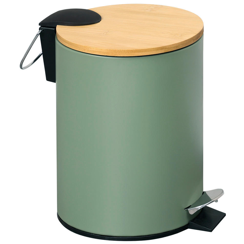 Kosmetikeimer grün Bambus B/H/L: ca. 17x24x17 cm ca. 3 l
